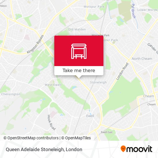 Queen Adelaide Stoneleigh map