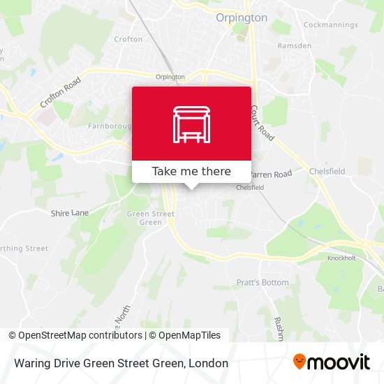 Waring Drive Green Street Green map