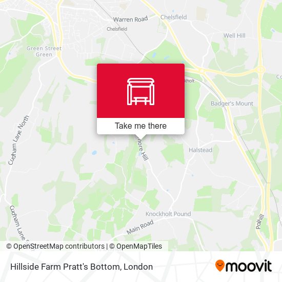 Hillside Farm Pratt's Bottom map