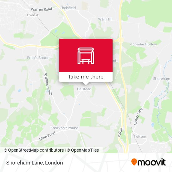 Shoreham Lane map