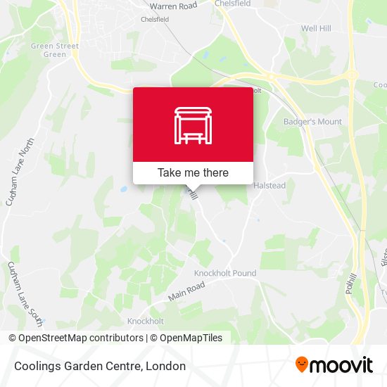 Coolings Garden Centre map