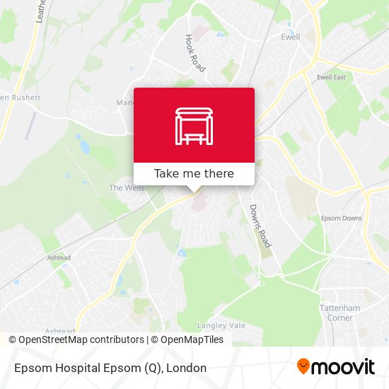 Epsom Hospital Epsom (Q) map