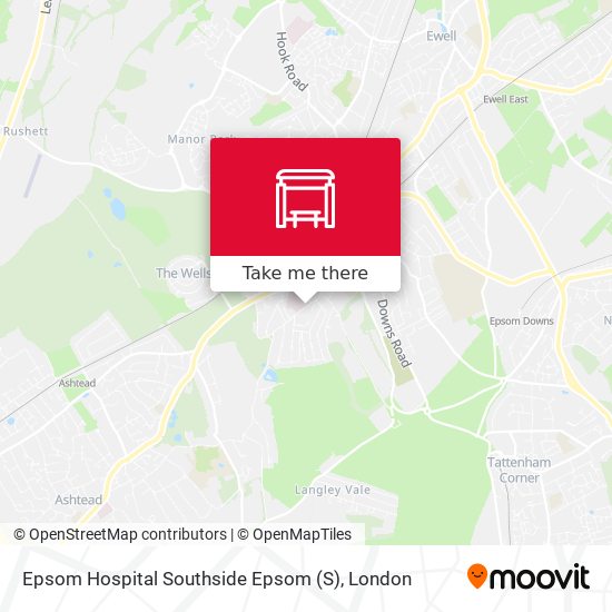 Epsom Hospital Southside Epsom map