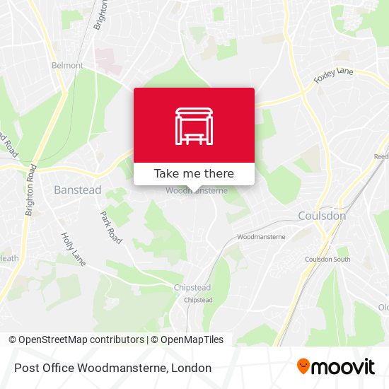 Post Office Woodmansterne map