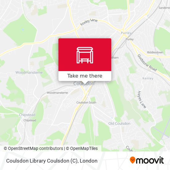 Coulsdon Library Coulsdon map