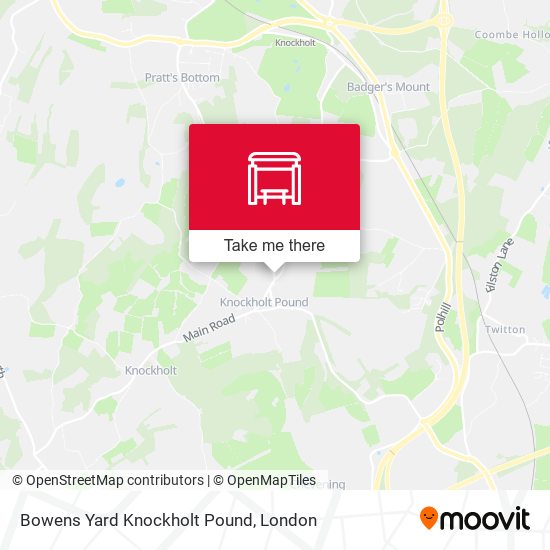 Bowens Yard Knockholt Pound map