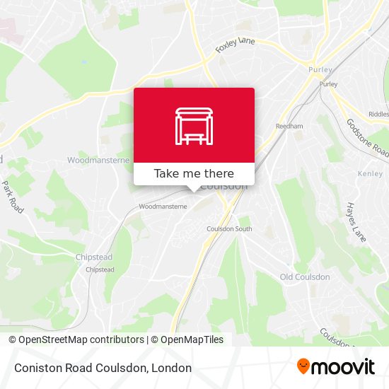 Coniston Road Coulsdon map