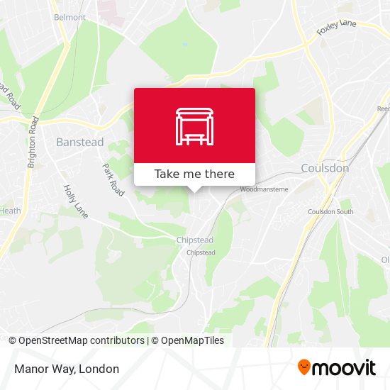 Manor Way map