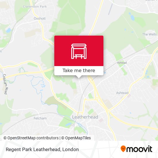Regent Park Leatherhead map