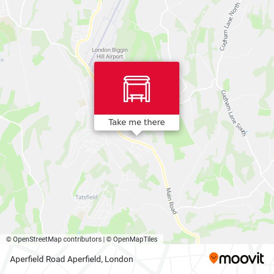 Aperfield Road Aperfield map