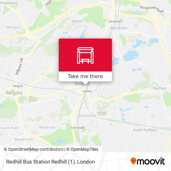 Redhill Bus Station Redhill (1) map