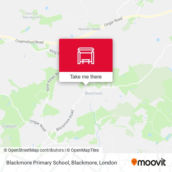 Blackmore Primary School, Blackmore map