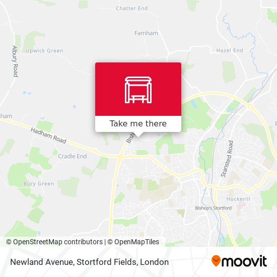 Newland Avenue, Stortford Fields map