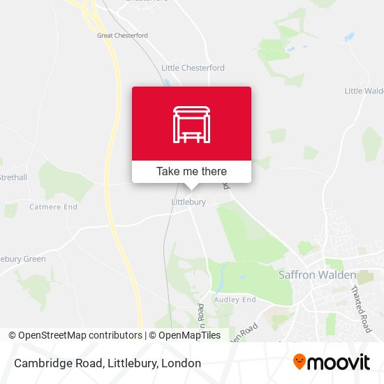 Cambridge Road, Littlebury map