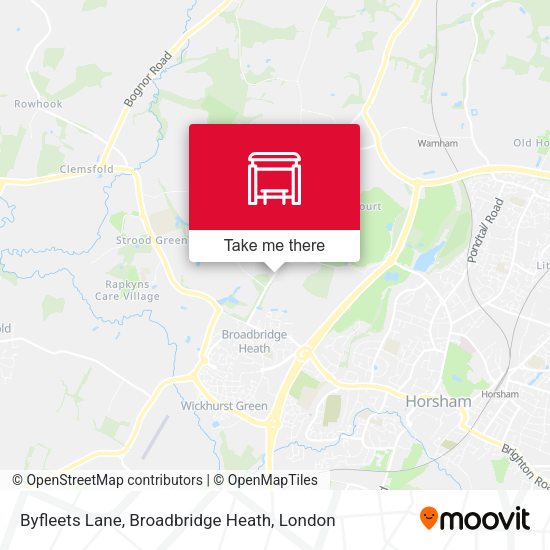 Byfleets Lane, Broadbridge Heath map