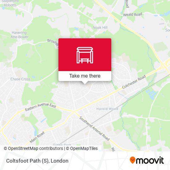 Coltsfoot Path (S) map