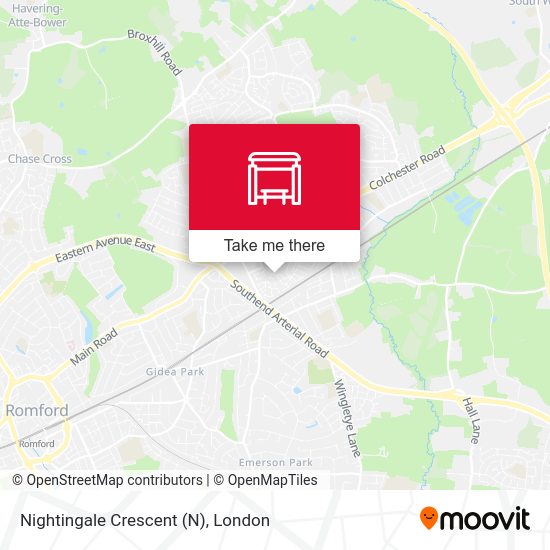 Nightingale Crescent map