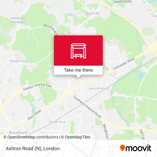 Ashton Road (N) map