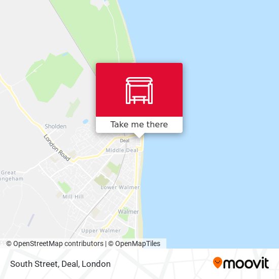 South Street, Deal map