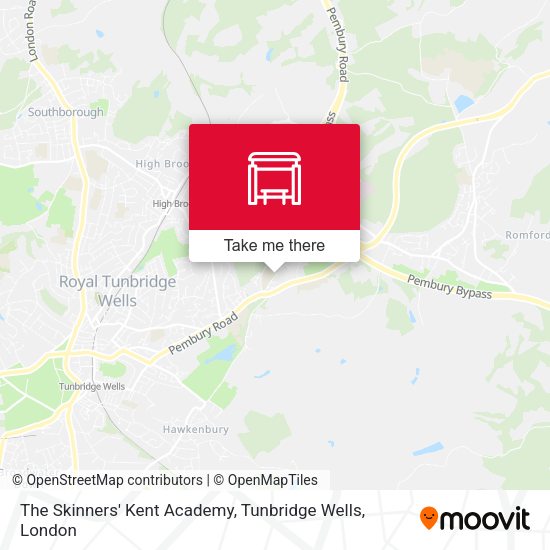 The Skinners' Kent Academy, Tunbridge Wells map