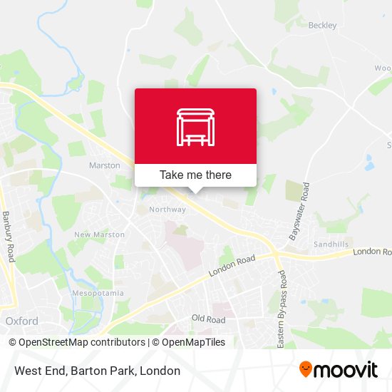 West End, Barton Park map