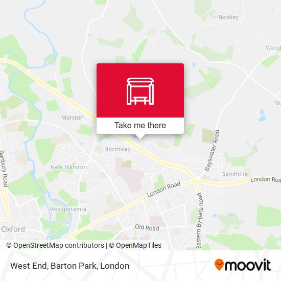 West End, Barton Park map