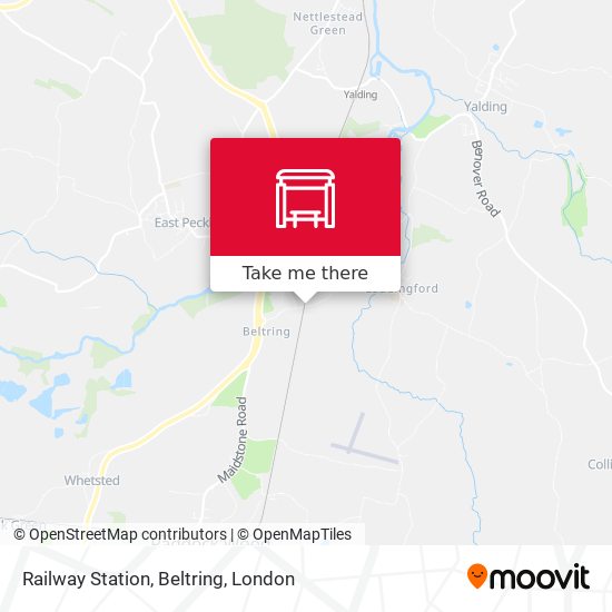 Railway Station, Beltring map