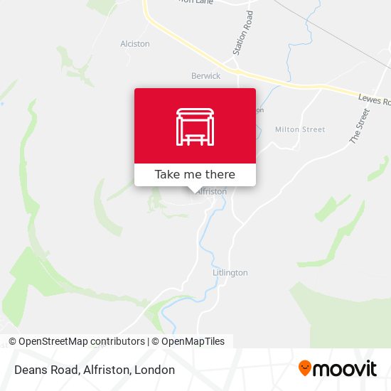 Deans Road, Alfriston map