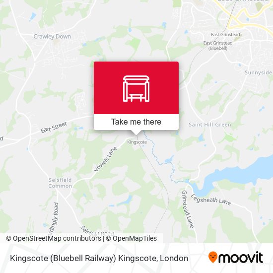 Kingscote (Bluebell Railway) Kingscote map