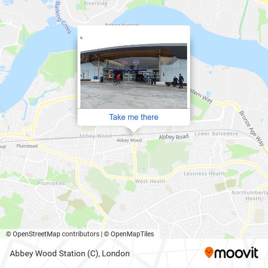Abbey Wood Station (C) map