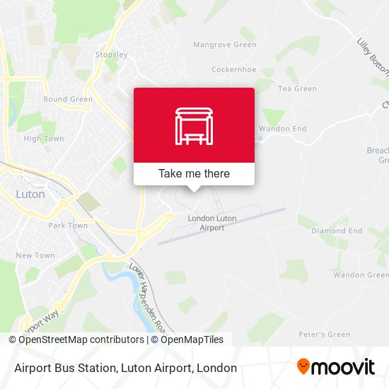 Airport Bus Station, Luton Airport map