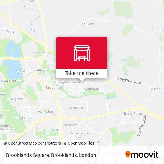 Brooklands Square, Brooklands map