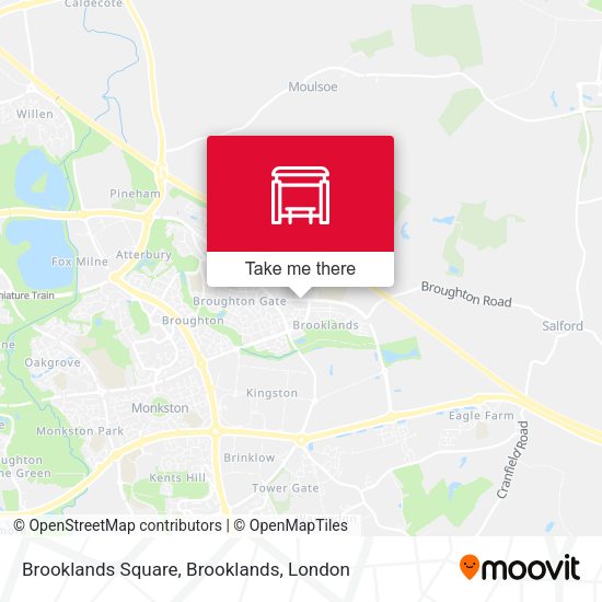 Brooklands Square, Brooklands map