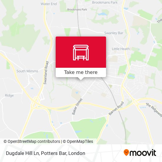 Dugdale Hill Ln, Potters Bar map