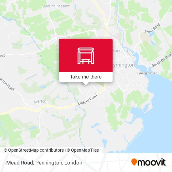 Mead Road, Pennington map