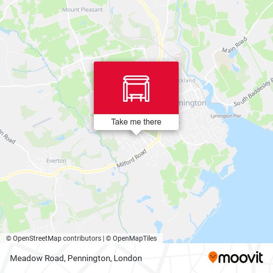 Meadow Road, Pennington map