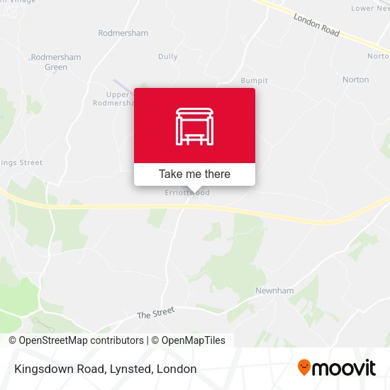 Kingsdown Road, Lynsted map