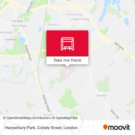 Harperbury Park, Colney Street map