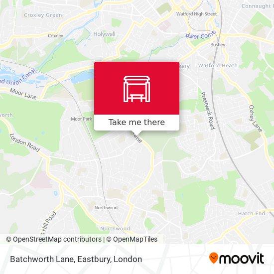 Batchworth Lane, Eastbury map