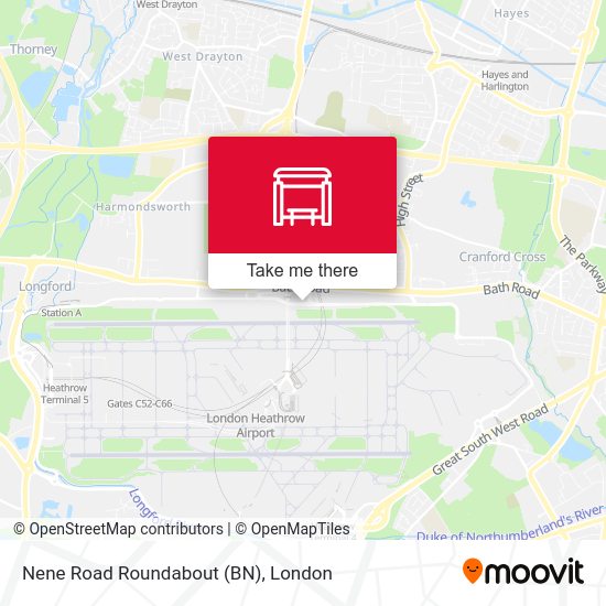 Nene Road Roundabout (BN) map