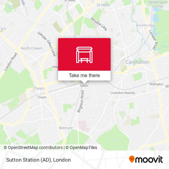 Sutton Station (AD) map