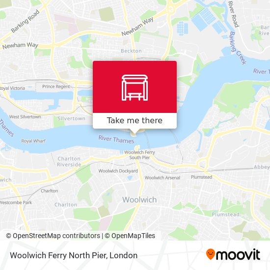 Woolwich Ferry North Pier map