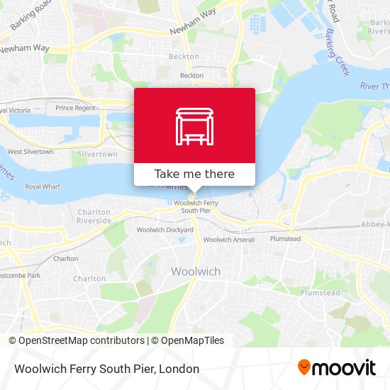 Woolwich Ferry South Pier map