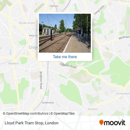 Lloyd Park Tram Stop map
