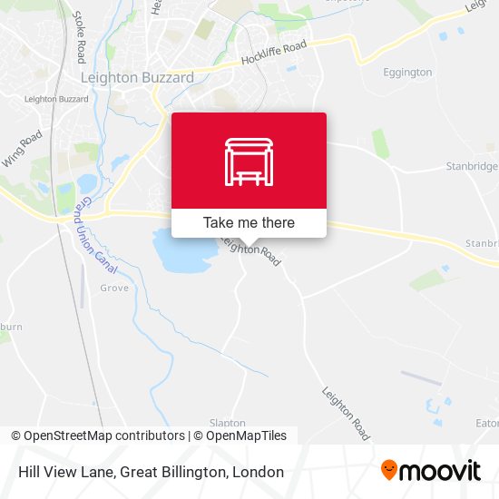 Hill View Lane, Great Billington map