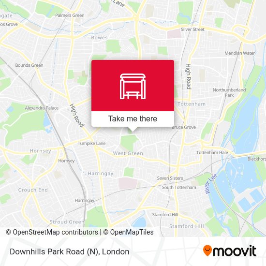 Downhills Park Road (N) map