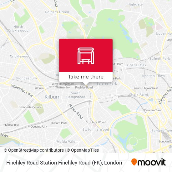 Finchley Road Station Finchley Road (FK) map