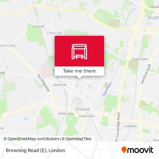 Browning Road (E) map