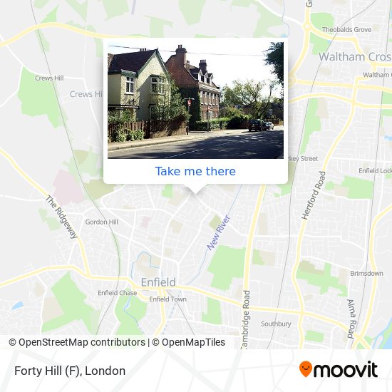 Forty Hill map