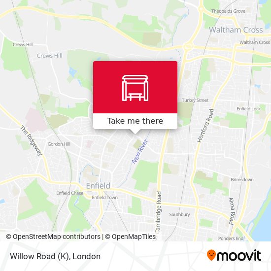 Willow Road (K) map